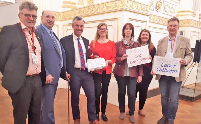 Bundesrat Michael Bernard kämpft gemeinsam mit Verkehrsminister Hofer für den Ausbau der Laaer Ostbahn 