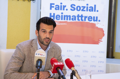 Klubobmann Udo Landbauer warnt vor einer neuen Belastungswelle