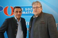 Kritik am NÖ Bauernbund äußern KO Ing. Martin Huber und LKR Manfred Mitmasser